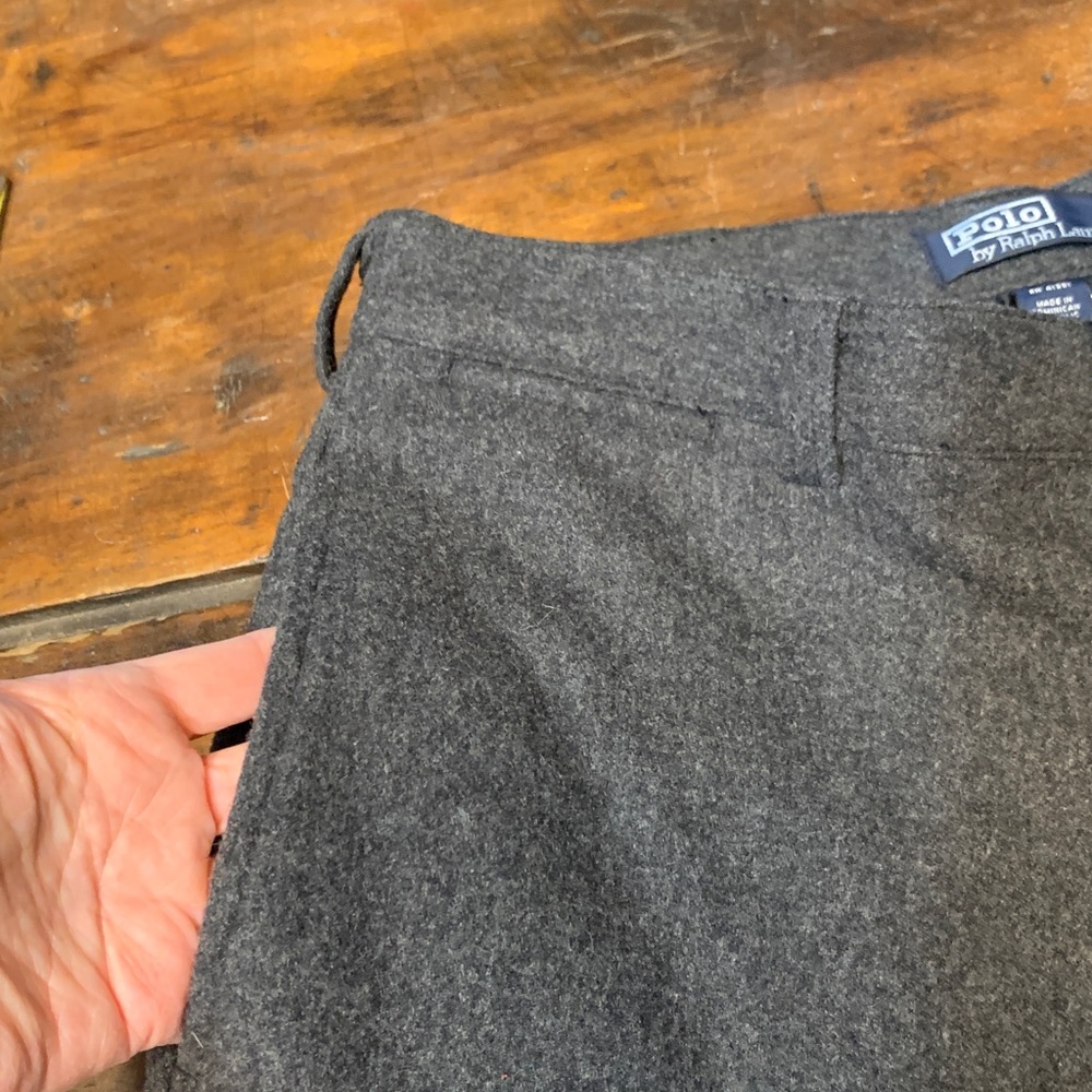 VTG POLO RALPH LAUREN GRAY WOOL PHILIP PANT - Picture 4 of 16